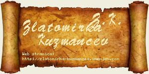 Zlatomirka Kuzmančev vizit kartica